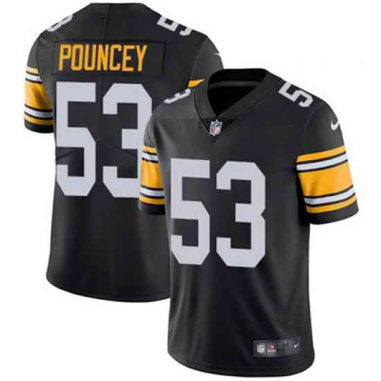 Nike Steelers #53 Maurkice Pouncey Black Alternate Mens Stitched NFL Vapor Untouchable Limited Jersey